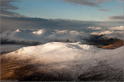 South West Perthshire Mountains from the air